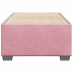 vidaXL Cadre de lit Rose 90x190 cm Velours