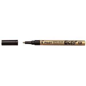 Marqueur Super Color permanent Pointe Fine Or x 12 PILOT