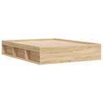 vidaXL Cadre de lit chêne sonoma 140x190 cm