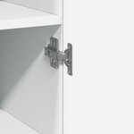 vidaXL Buffet haut blanc 30x42 5x185 cm bois d'ingénierie