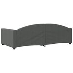 vidaXL Lit de repos gris foncé 100x200 cm tissu