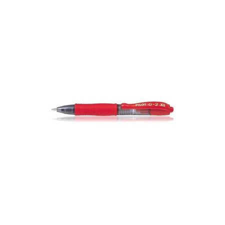 Mini Stylo roller Encre gel G2 XS7 PIXIE Tracé 0,4 mm (Bille 0,7mm) Rouge x 12 PILOT