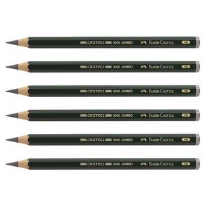 Crayon CASTELL 9000 Jumbo Mine 5 3 mm HB x 6 FABER-CASTELL