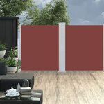 vidaXL Auvent latéral rétractable Marron 140 x 600 cm