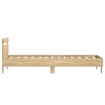 vidaXL Cadre de lit sans matelas avec tête de lit 75x190 cm
