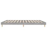 vidaXL Cadre de lit sonoma gris 120x200 cm bois d'ingénierie