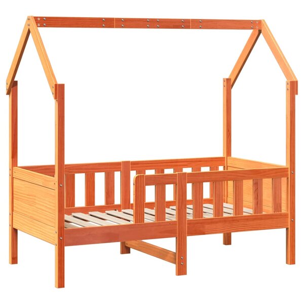 vidaXL Cadre de lit d'enfants forme de maison 80x160cm bois pin massif