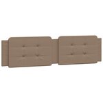 vidaXL Cadre de lit sans matelas cappuccino 200x200 cm similicuir
