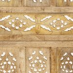 vidaXL Cloison de séparation 4 panneaux 160x165 cm Bois de manguier