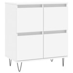 vidaXL Buffets 3 Pièces Blanc Bois d'ingénierie