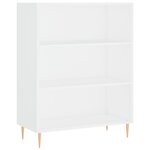 vidaXL Buffet haut Blanc 69 5x34x180 cm Bois d'ingénierie