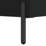 vidaXL Buffet noir 90x34x80 cm bois d'ingénierie