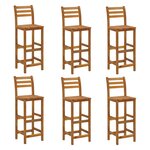 vidaXL Ensemble de bar de jardin 7 Pièces bois d'acacia solide