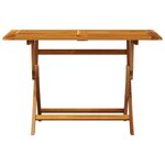 vidaXL Ensemble à manger de jardin 5 Pièces beige tissu et bois massif