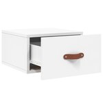 vidaXL Tables de chevet murales 2 Pièces blanc 35x35x20 cm