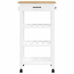 vidaXL Chariot de cuisine MONZA 48x40x90 cm bois massif de pin