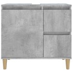 vidaXL Armoire de salle de bain gris béton 65x33x60 cm