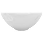 vidaXL Lavabo de salle de bain Céramique Rond Blanc