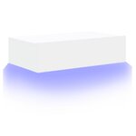 vidaXL Meuble TV avec éclairage LED blanc 60x35x15 5 cm