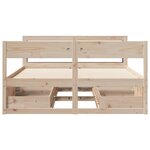 vidaXL Cadre de lit sans matelas 120x190 cm bois de pin massif