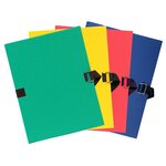 Chemise Dos Extensible Avec Rabat Papier - 24x32cm - Couleurs Assorties - X 10 - Exacompta