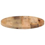 vidaXL Dessus de table Ø 40x1 5 cm rond bois massif de manguier brut