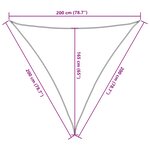 vidaXL Voile d'ombrage sable 2x2x2 m 100   polyester oxford