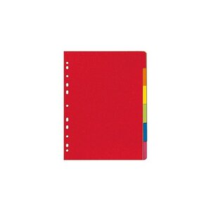 herlitz Intercalaires en carton uni A4 coloré 6 touches