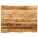 vidaXL Dessus de table bord vivant 90x60x2 5 cm bois de manguier brut