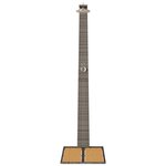 vidaXL Douche de jardin Grise 60x80x214 cm Poly Rattan