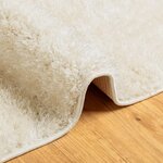 vidaXL Tapis ISTAN à poils longs aspect brillant crème 240x340 cm