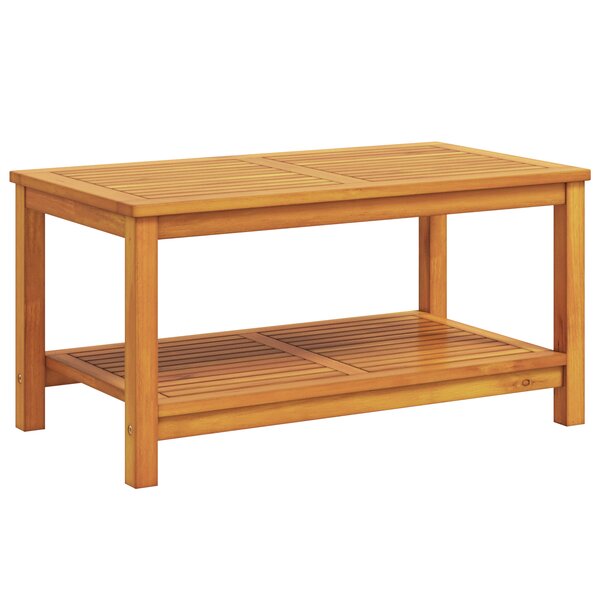 vidaXL Table Basse 90 x 50 x 45 cm Bois d'Acacia Massif