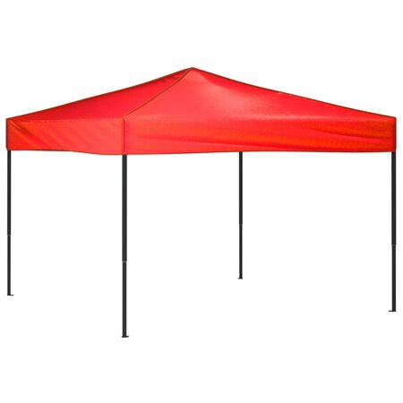 vidaXL Tente de réception pliable Rouge 3x3 m