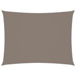 vidaXL Voile de parasol tissu oxford rectangulaire 5x6 m taupe