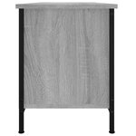 vidaXL Meuble TV avec portes sonoma gris 102x35x45cm bois d'ingénierie