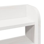 vidaXL Cadre de lit et tête de lit blanc 180x200 cm bois de pin massif