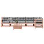 vidaXL Salon de jardin 7 Pièces avec coussins bois massif douglas