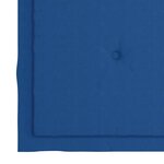 vidaXL Chaises de jardin et coussins bleu royal lot de 6 Bois de teck