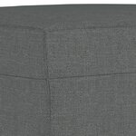 vidaXL Ensemble de canapés 3 Pièces avec coussins Gris foncé Tissu