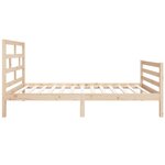 vidaXL Cadre de lit 90x190 cm Simple Bois massif