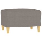 vidaXL Ensemble de canapés 4 Pièces avec coussins Taupe Tissu