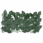 vidaXL Écran de balcon avec feuilles vert foncé 500x150 cm