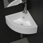 vidaXL Lavabo avec trou de trop-plein 45x32x12 5 cm Blanc