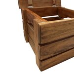 vidaXL Jeu de caisse de rangement 2 Pièces Bois de récupération massif