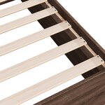 vidaXL Cadre de lit chêne marron 140x200 cm bois d'ingénierie