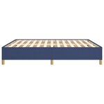 vidaXL Cadre de lit Bleu 180 x 200 cm Tissu