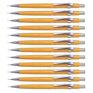 Portemines P 209 pointe métal Mine 0 9 mm Corps Jaune x 12 PENTEL