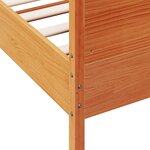 vidaXL Cadre de lit sans matelas cire marron 120x200cm bois pin massif