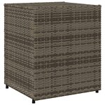 vidaXL Armoire de rangement de jardin gris 55x59x69 cm résine tressée