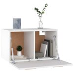 vidaXL Armoire murale Blanc 60x36 5x35 cm Bois d'ingénierie